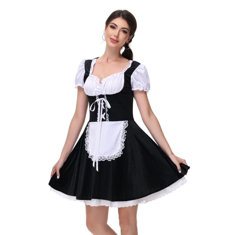 Womens Oktoberfest Costumes for Bavarian Plaid Dirndl Dresses